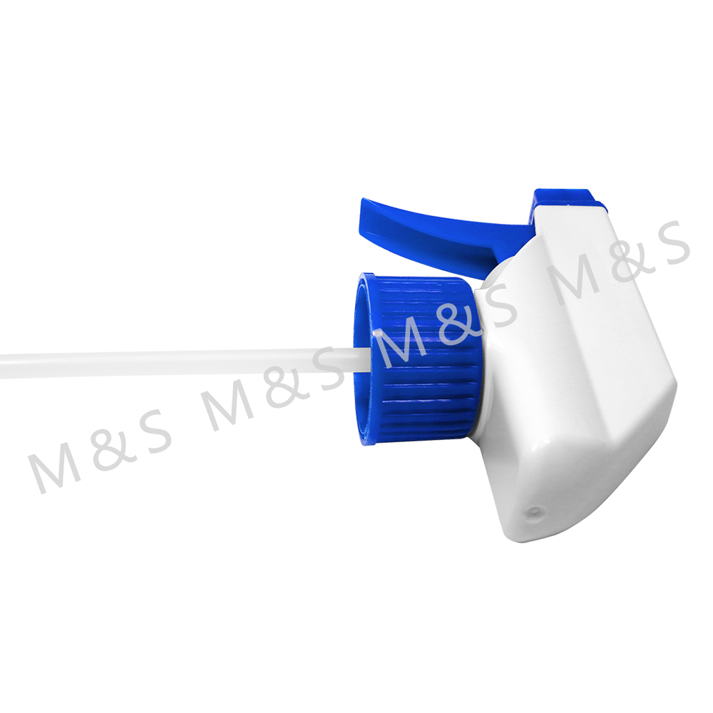 28 410 Blue Ribbed Plastic Hand Trigger Sprayer Pump for Garden Watering