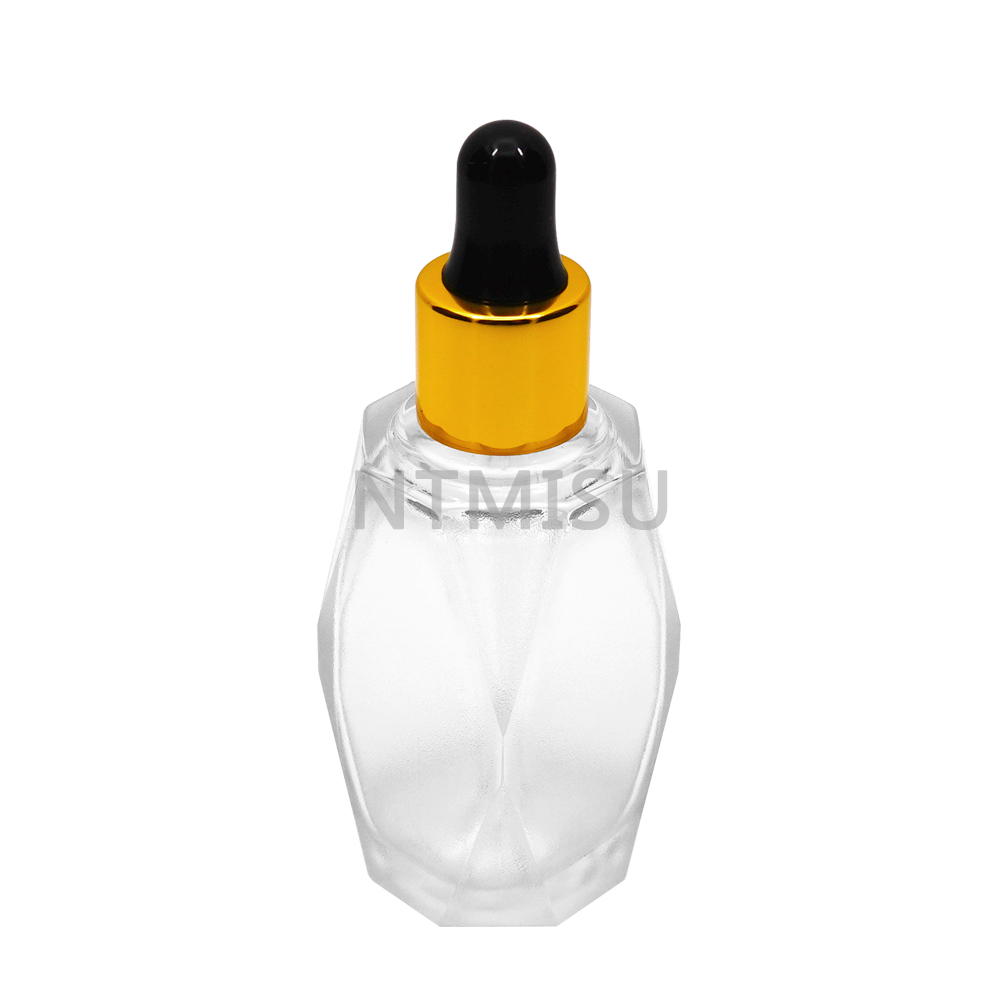 13 415 Aluminum Gold Black Dropper for Essential Oil Bottle