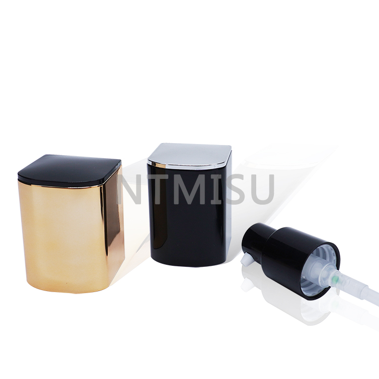 18 410 Cream Pump Dispenser with Shiny Square Cover