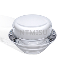 Acrylic 0.5oz 1oz Angular Shape Cream Jar