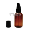 Good Price Amber Glass Frosted Bottle with Fine Mist Sprayer Black