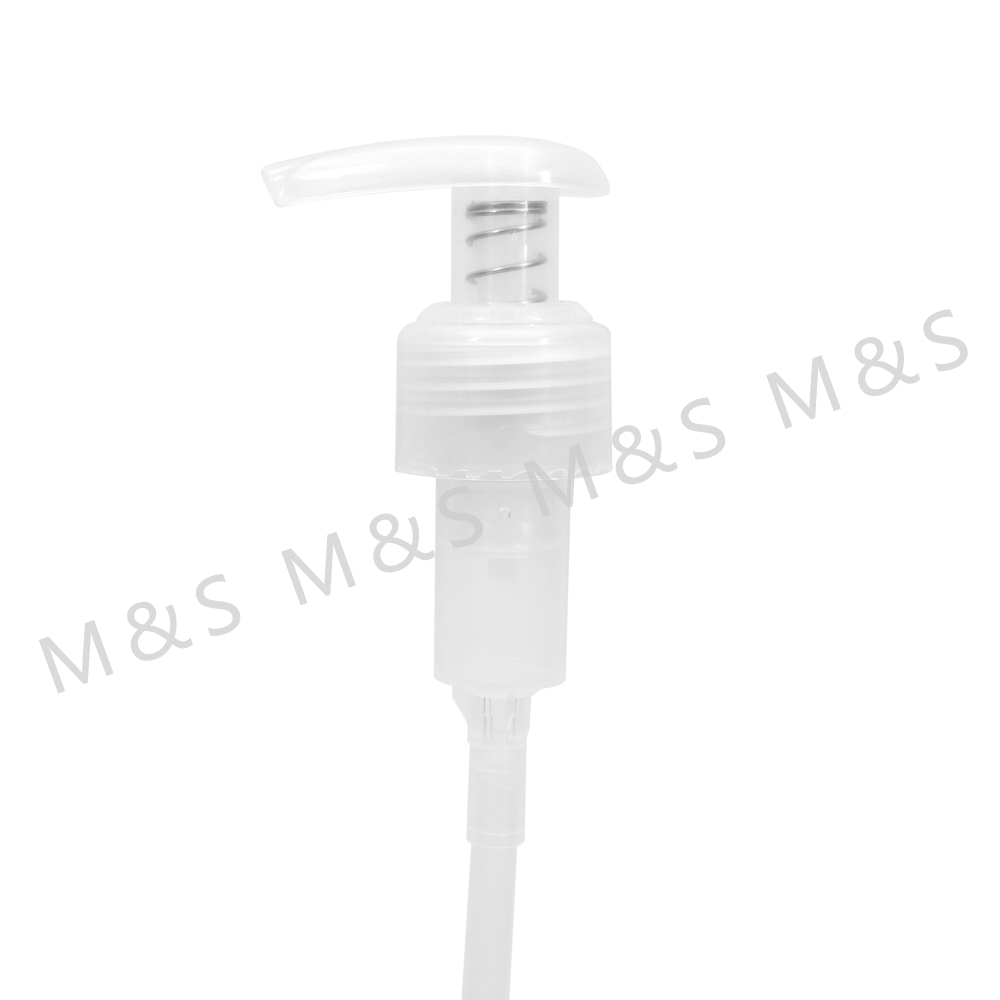 24 410 Transparent Screw Plastic Lotion Pump for Cosmetic Bottle
