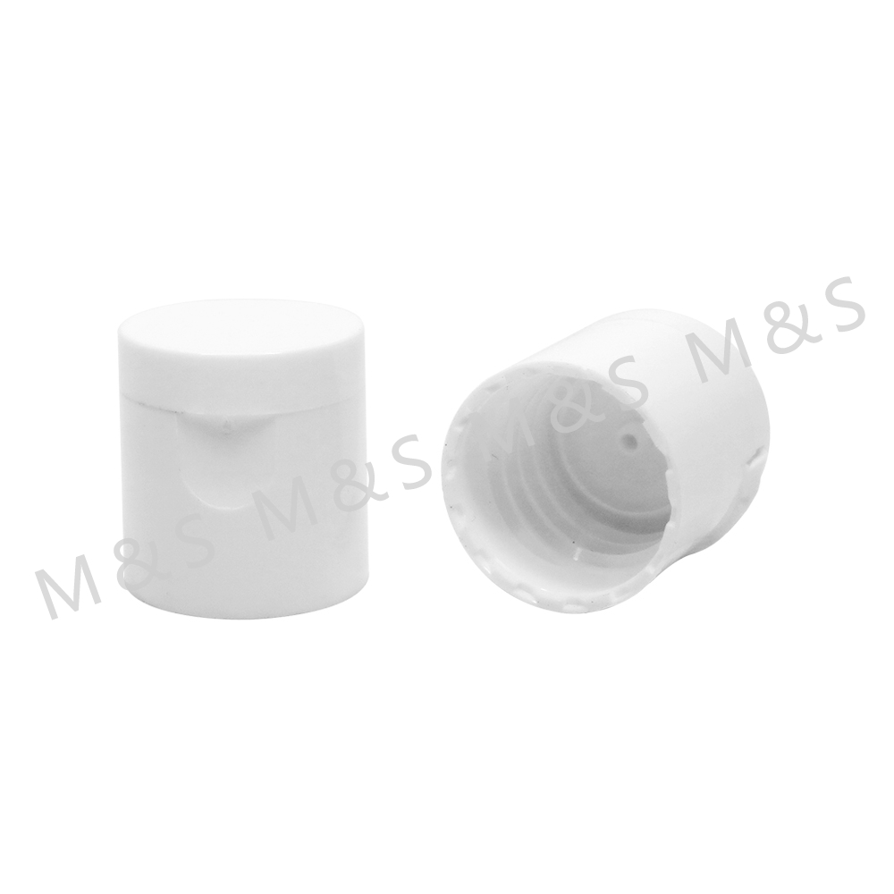 18mm Factory White Flip Top Cap with Screw Closure