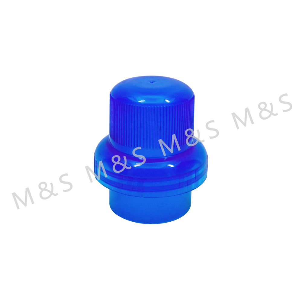 Unique 46mm Blue Plastic Smooth Screw Top Cap for Bottle