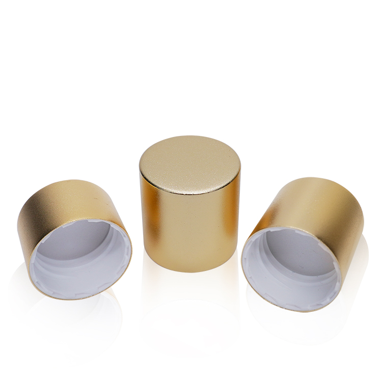 24 410 Aluminium Gold Plastic Screw Cover Lids