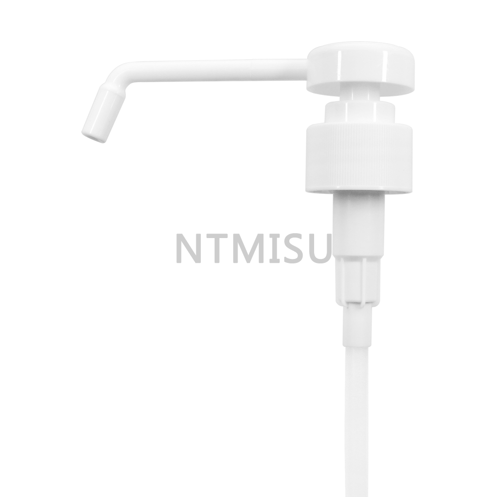 Professional Manufacture 28 410 White Screw Plastic Dispenser Lotion Pump with Long Nozzle