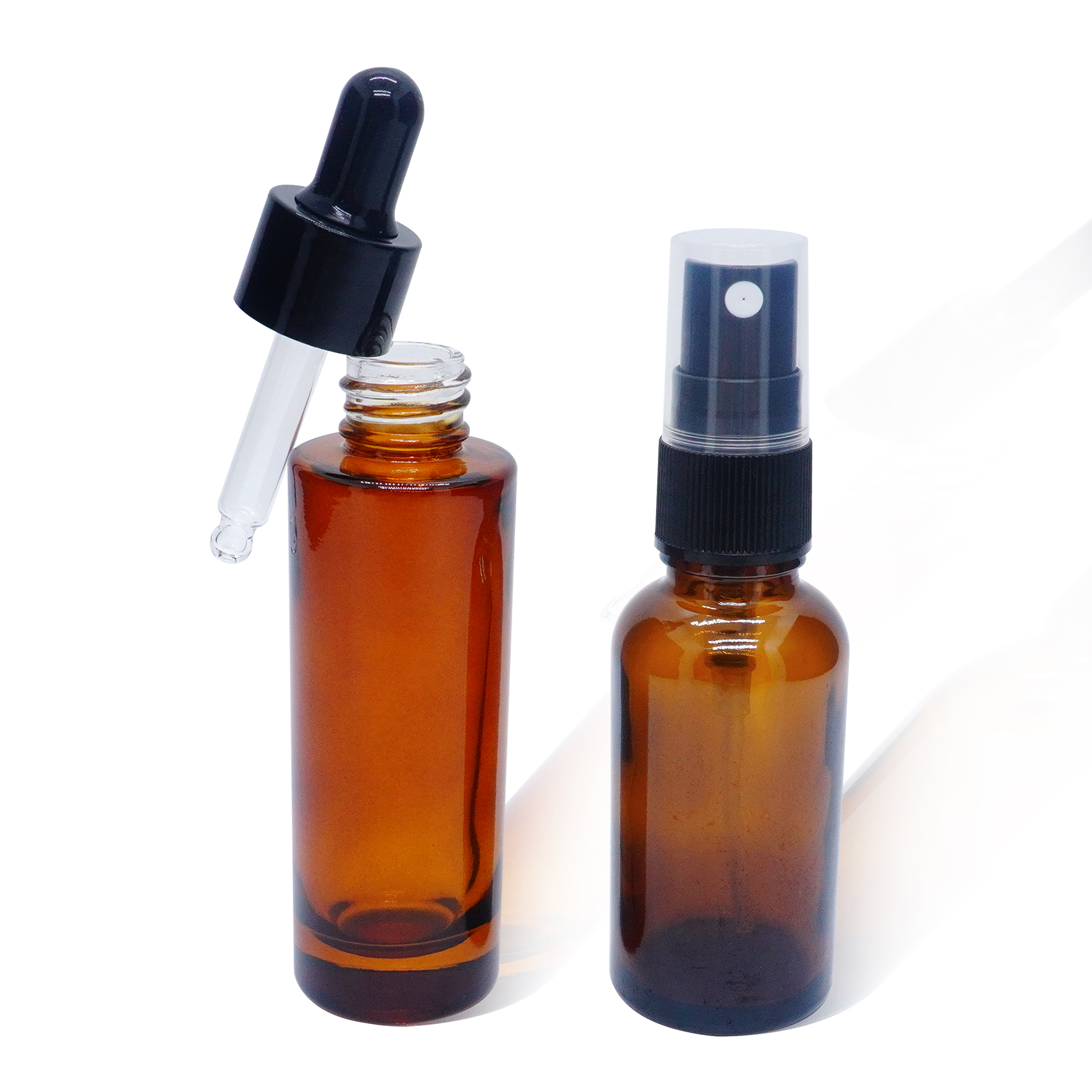 30ml Glass Dropper Essential Oil Bottle Flat Shoulder Bottle Boston Bottle