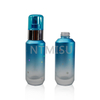 30ml Sea Blue Gradient Frosted Fine Mist Spray Bottle Sets for Seaside Resort