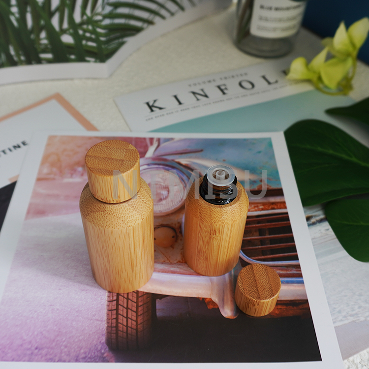 15ml 30ml Glass Essential Oil Bottle with Full Bamboo