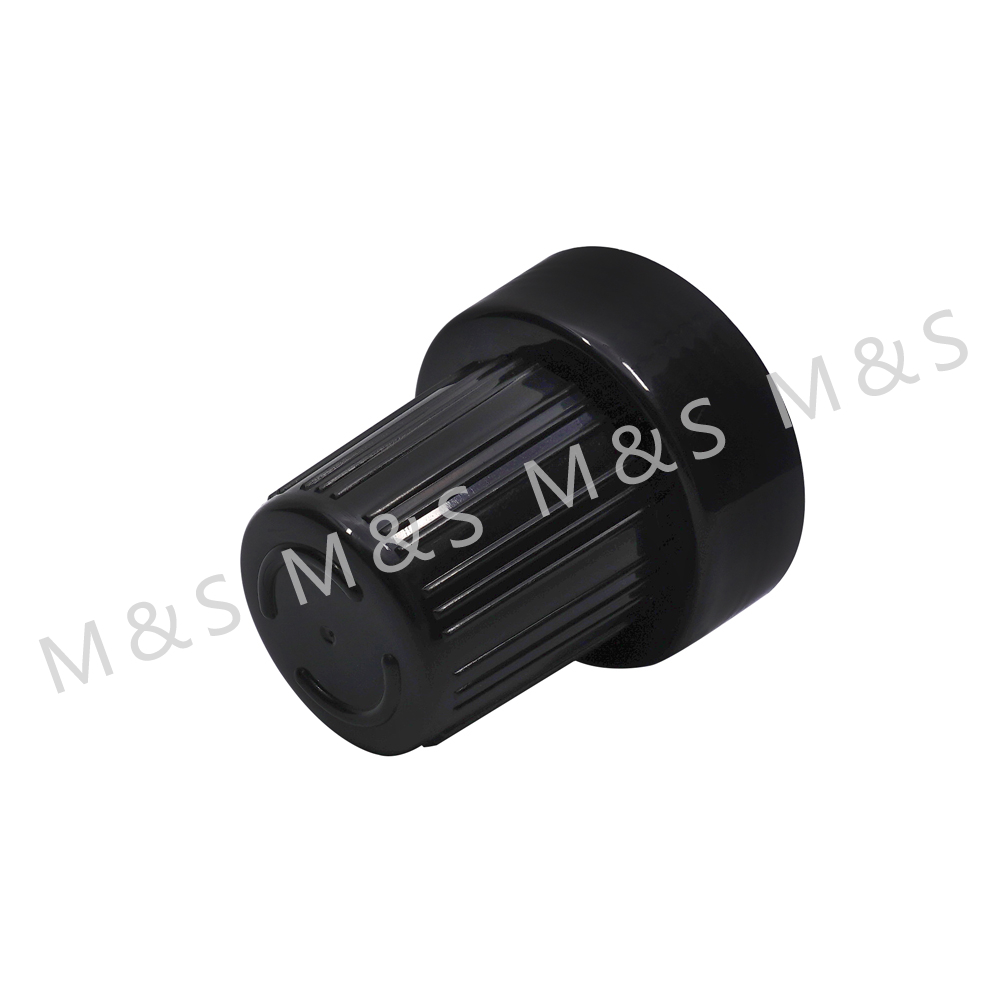 58mm Black Screw Cap for Cosmetic Bottles