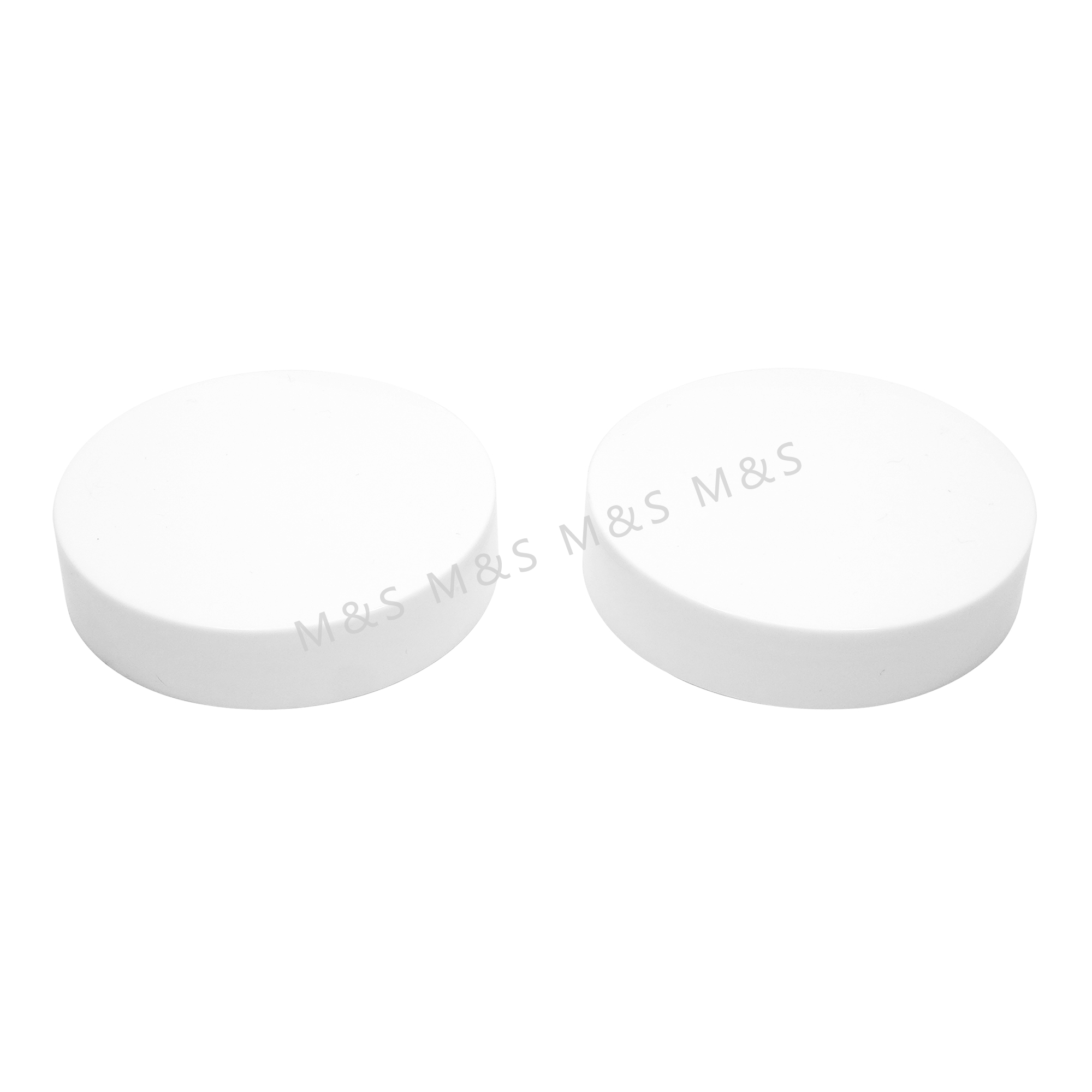 68mm white plastic cap with screw closure for PET bottle
