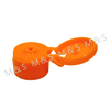 20 410 Orange Plastic Smooth Round Screw Flip Top Cap for Bottle