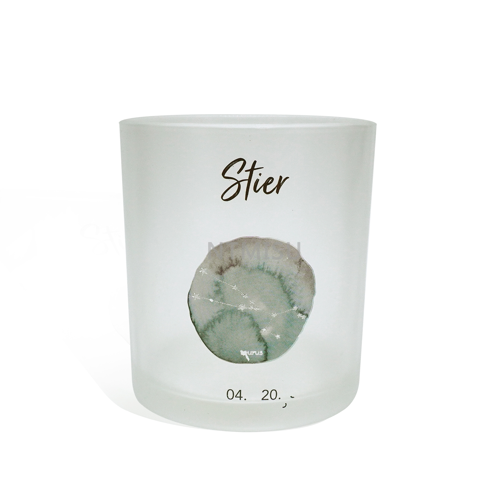 Frosted Clear Candle Cup Home Decoration