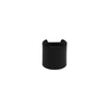 28mm Black Plastic Round Screw Disc Top Cap 