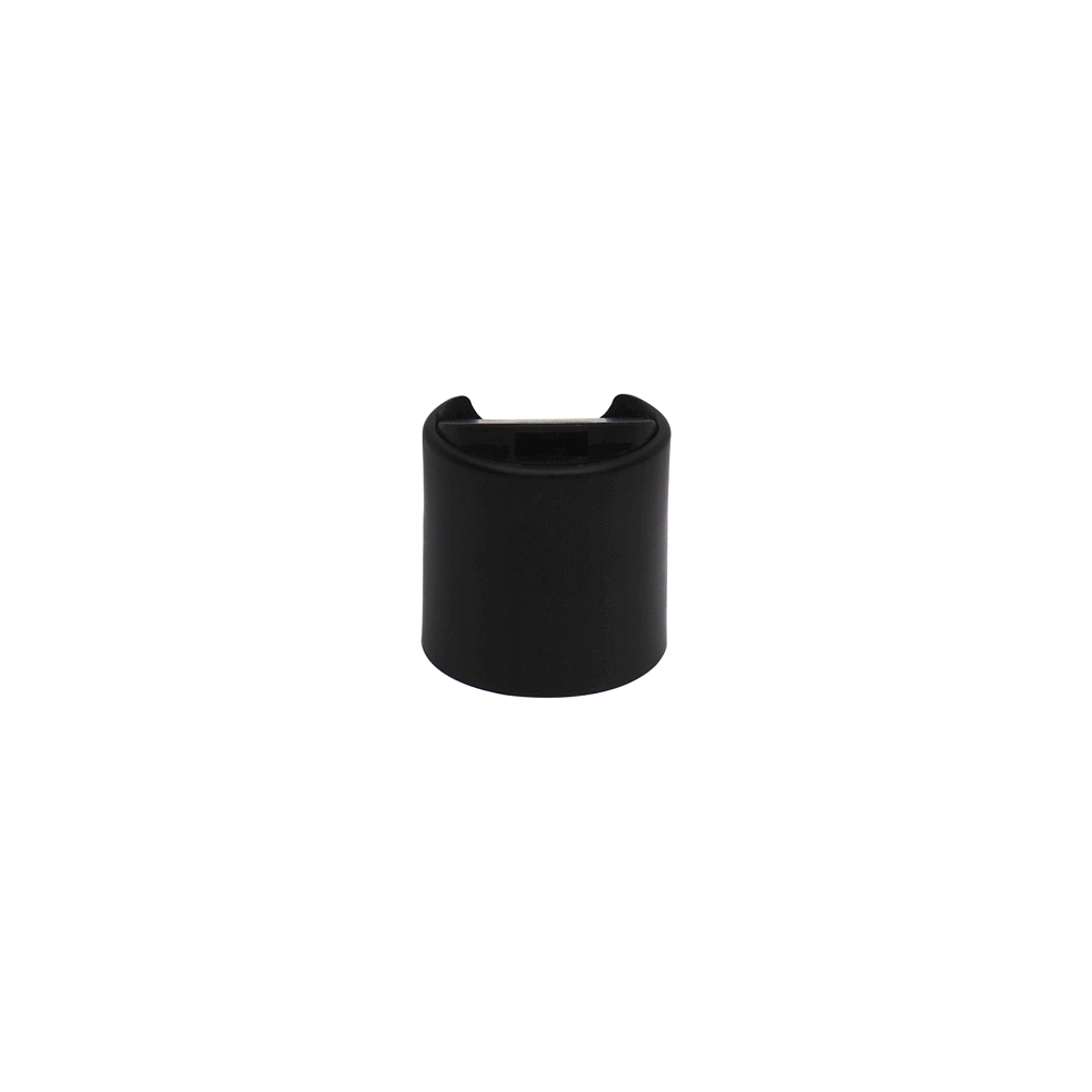 28mm Black Plastic Round Screw Disc Top Cap 