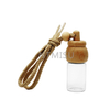 7ml Empty Hanging Car Perfume Glass Bottle with Wood Cap