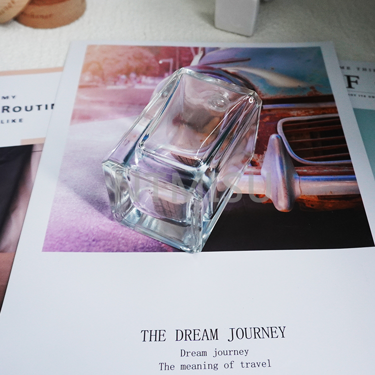 100ml New Square Thick-walled Transparent Perfume Bottle