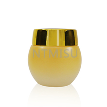 30g High Quality Gradient Orange Glass Cream Jar with Shining Golden Cap