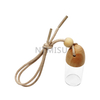 Hot Sale 7ml Empty Hanging Car Perfume Glass Bottle with Wood Cap