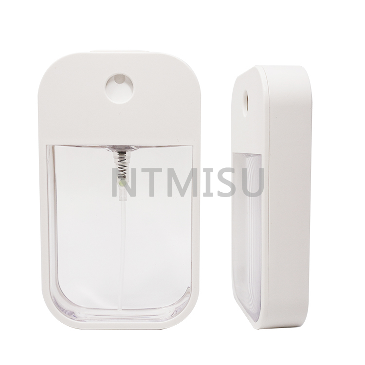 38ml White And Transparent Cuboid Perfume Sprayer