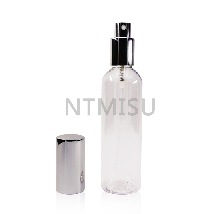 Custom Colors Alumite Shining Silver Two Stage Fine Mist Sprayer with Over Cap
