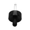 20mm Black Plastic Double Wall Dropper For Glass Bottle