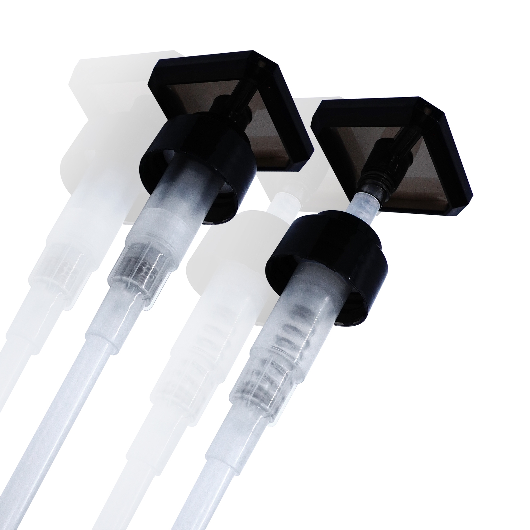 Square Black Lotion pump