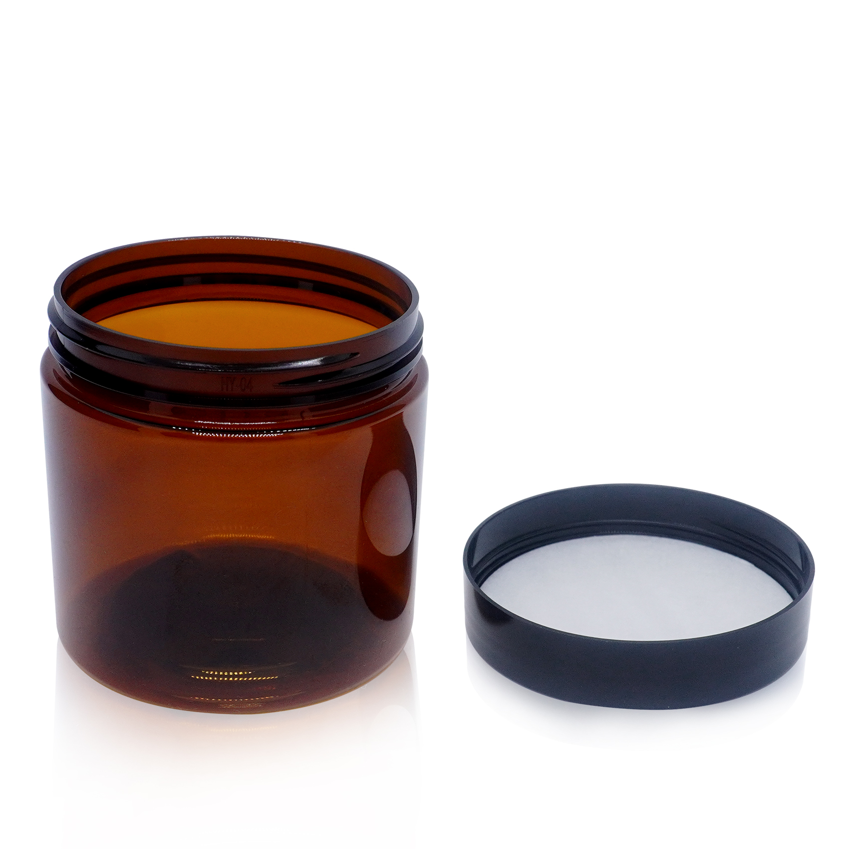 200g Amber Plastic Cream Jar