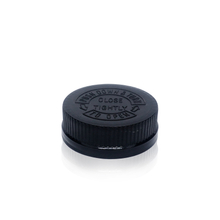 Black Ribbed Screw Childproof Press Cap