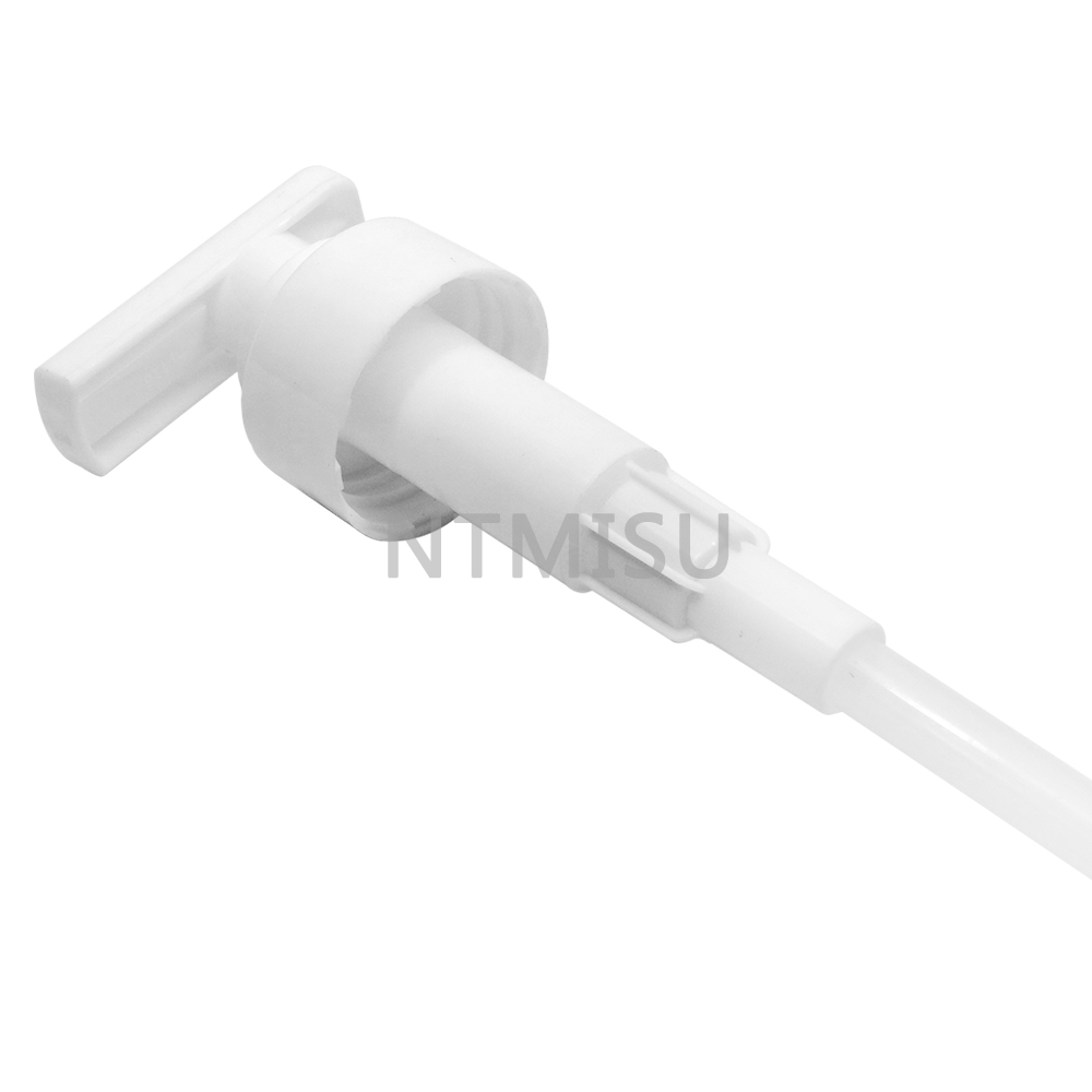 32 410 White Screw Smooth Plastic Lotion Pump for Cosmetic Bottle