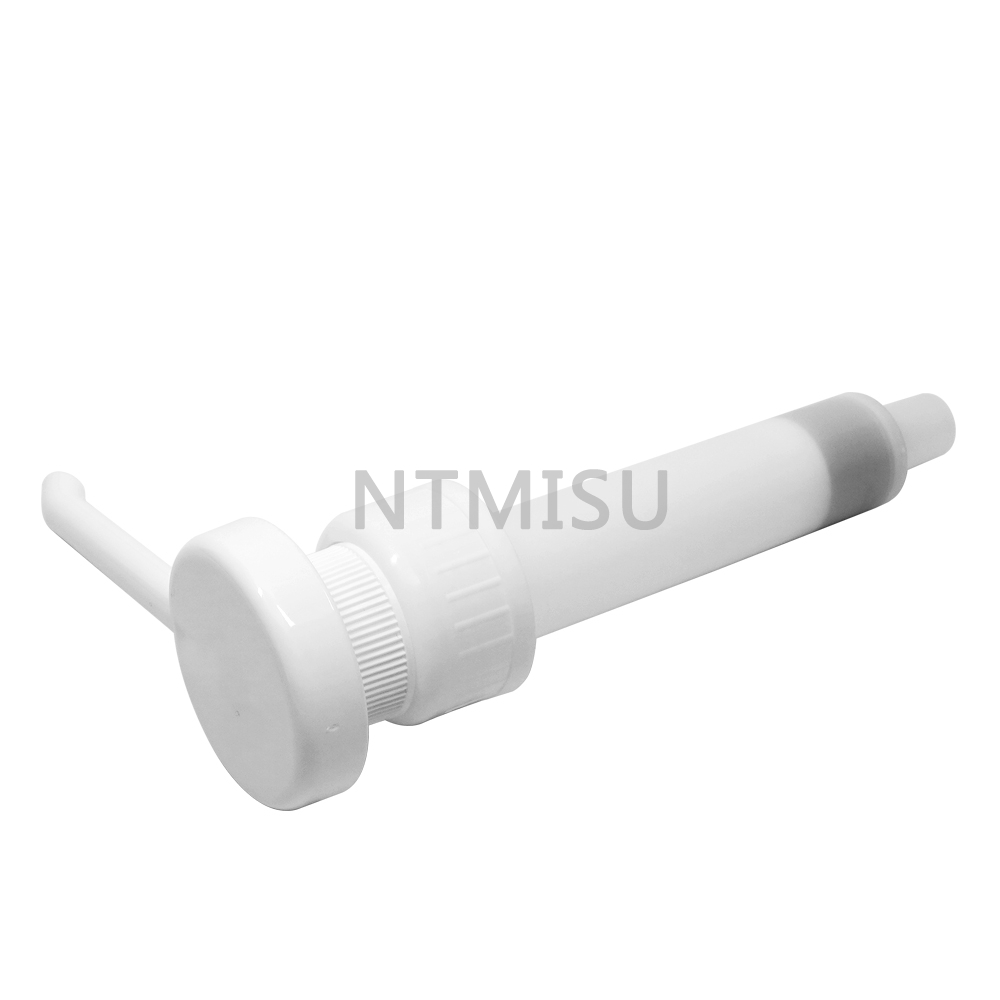 38 410 White Plastic Syrup Pump for Chocolate Dispensing