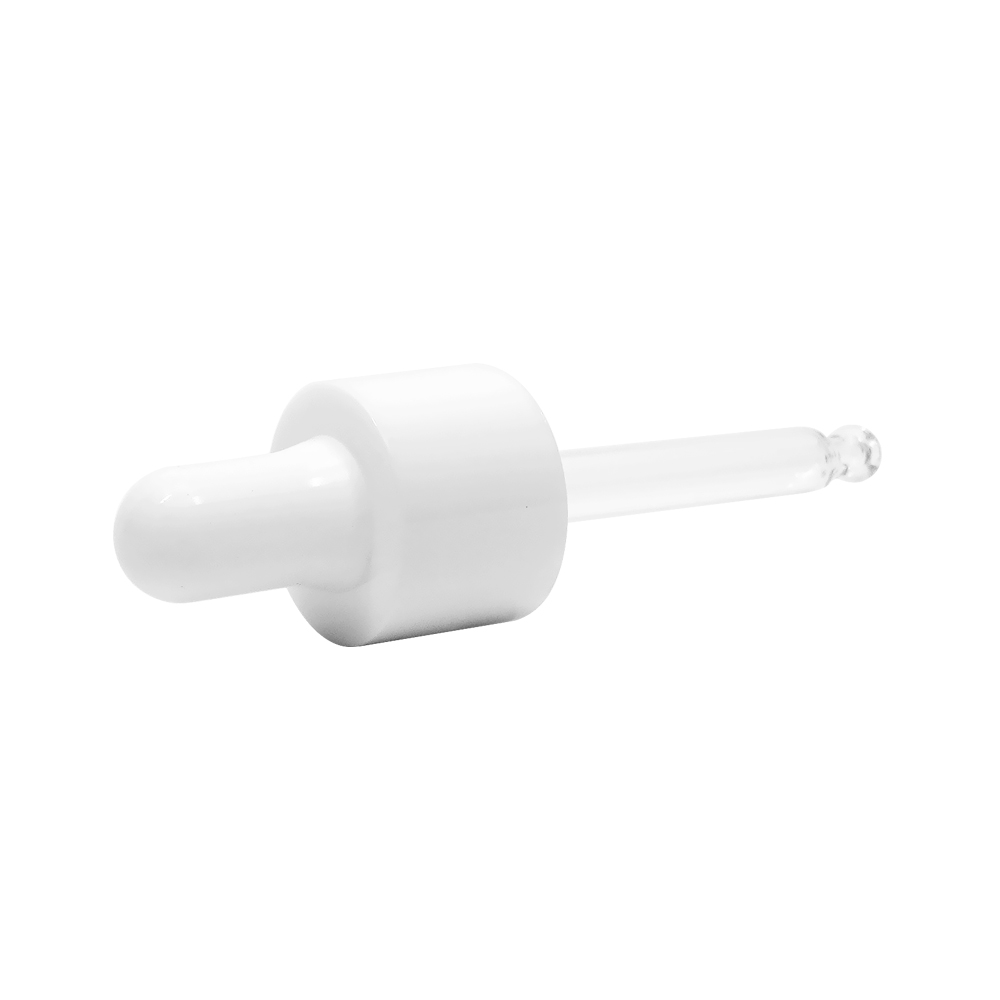 20 410 White Plastic Dropper for 30ml Glass Bottle
