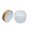 200ml Plastic Cream Jar with Bamboo Lid