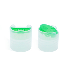 28 410 Transparent White Green Disc Top Cover PP Cap