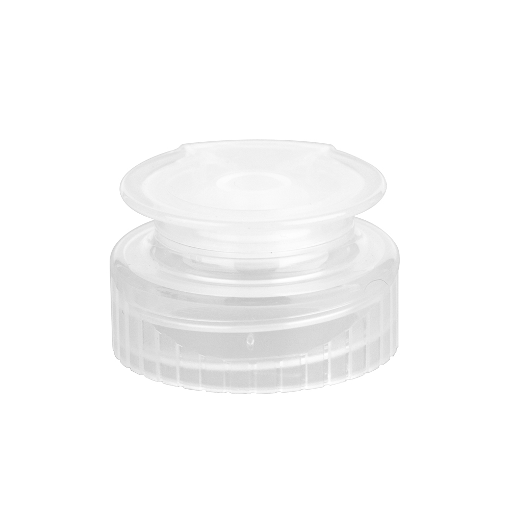 Factory Plastic Clear Flip Top Cap 28 400