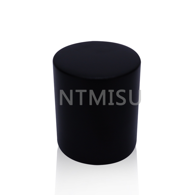 24mm Aluminium Shiny Black And Silver Cap Universal Screw Cap