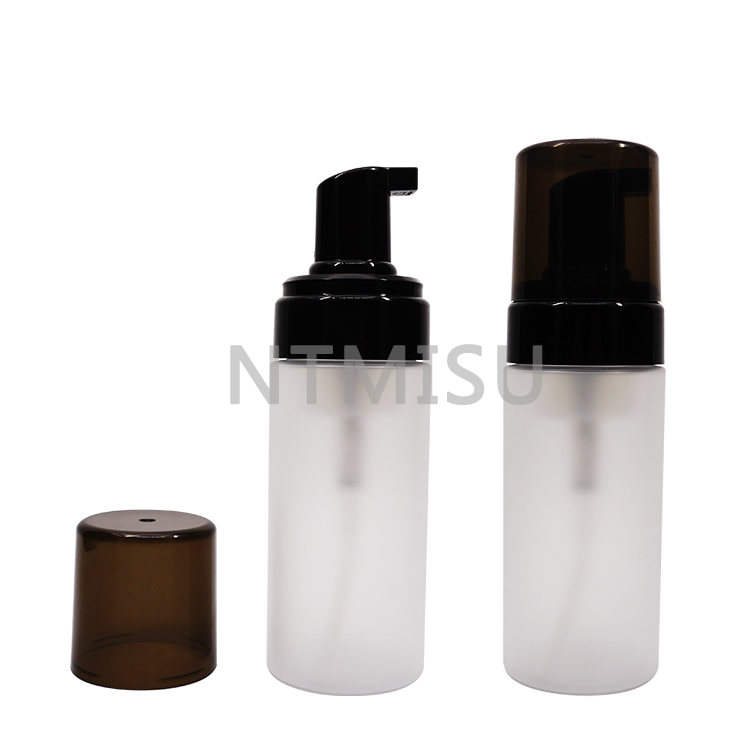 Matte Clear Plastic Foam Bottle with Pump