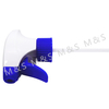 28 410 White and Blue Ribbed Plastic Square Trigger Sprayer Pump