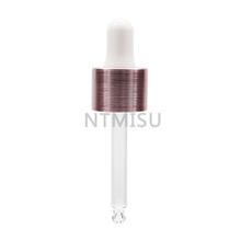 20 410 Aluminum Rose Gold Dropper for Essential Oil Bottle