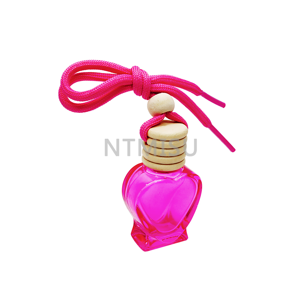 10ml Empty Rose Red Perfume Glass Bottle And Wood Cover