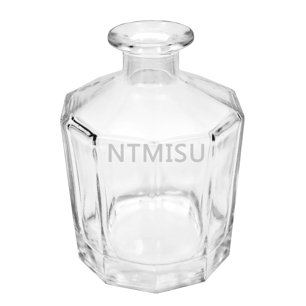 Irregular Shape Clear 300ml Empty Perfume Glass Bottle