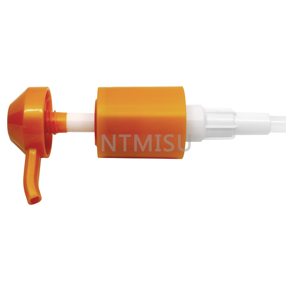 32mm Orange Screw Plastic Dispenser Pump for Cosmetic Bottle
