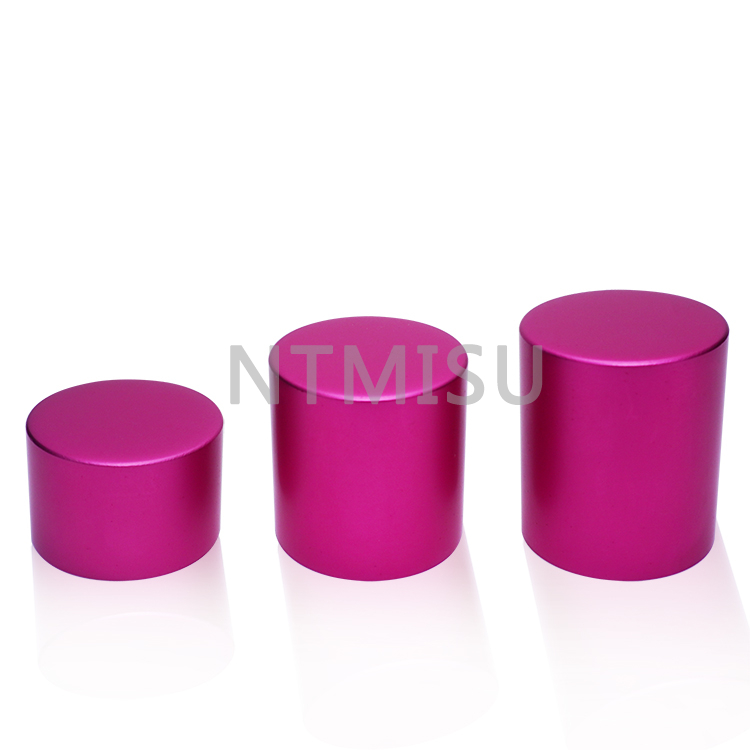Wholesale 24mm Rose Red Aluminum Screw Cap Bottle Top Cover