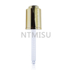 20 410 Bright Gold Aluminum Plastic Pressure Liquid Oil Dropper