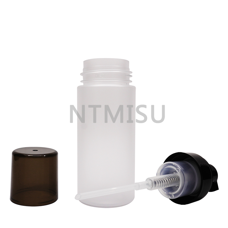 Frosted Natural Clear 150ml Plastic Bottle with Pet Plastic Bottle Foaming Pump