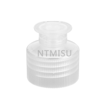 28 410 Clear Smooth Surface PP Flip Open Cap