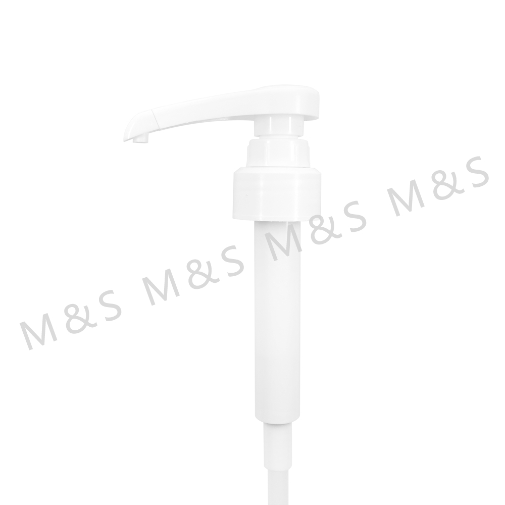 31mm White Plastic Food Grade Syrup Pump for Chocolate Dispensing