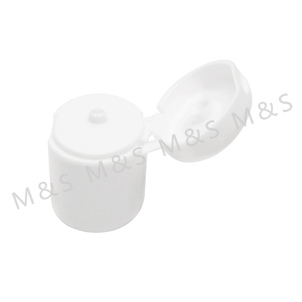 14mm White Plastic Double Wall Flip Top Cap for Bottle