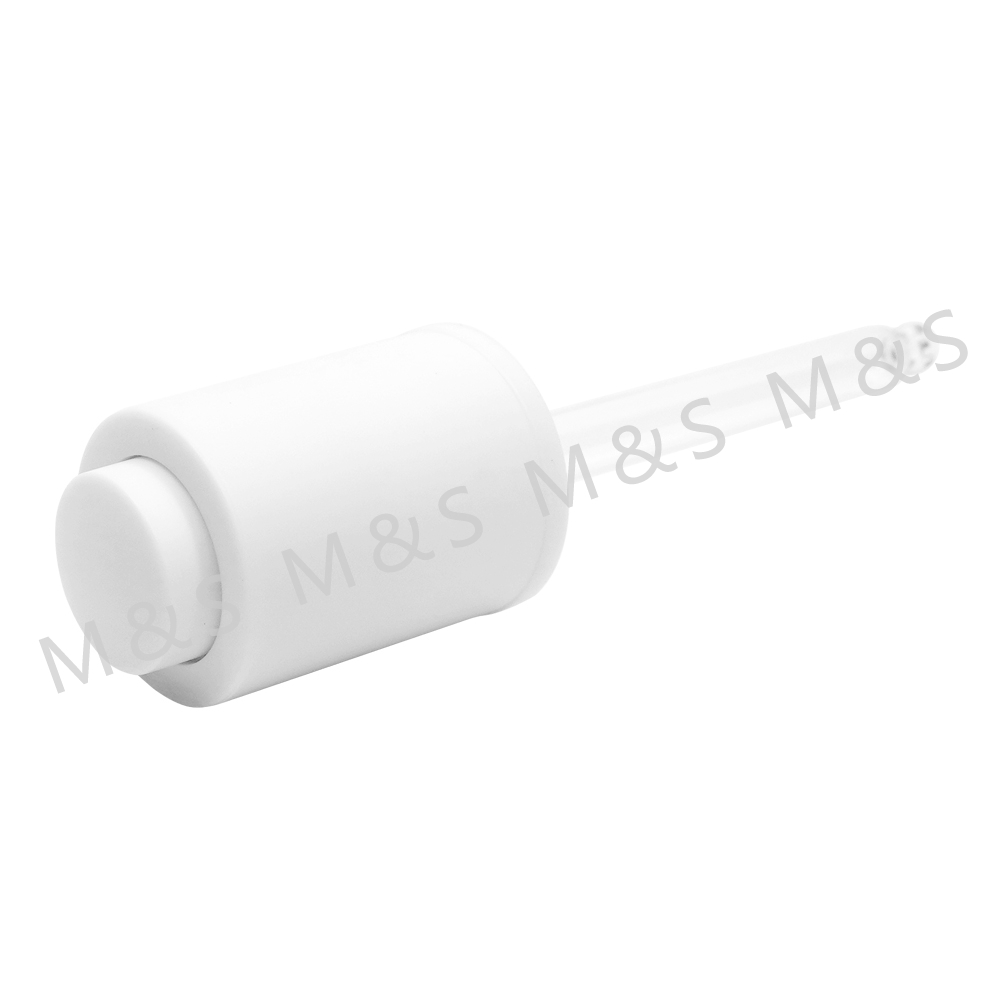 20 410 Matte White Press Dropper for Essential Oil Bottle