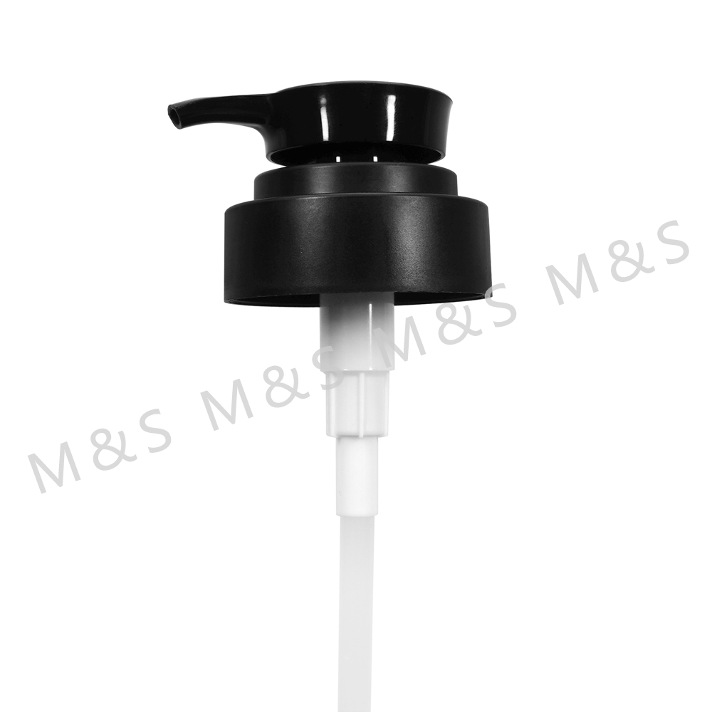 28mm Black Screw Plastic Lotion Pump for Cosmetic Bottle